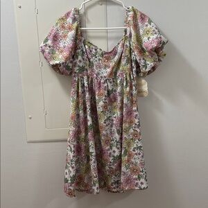 Altered State Floral Puff Sleeve Dress